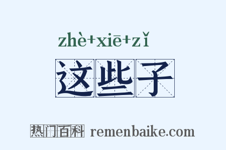 这些子是什么意思的图片